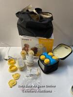 * MEDELA FREESTYLE FLEX ELECTRIC BREAST PUMP / MINIMAL SIGNS OF USE / POWERS UP & NOT FULLY TESTED (VIBRATES)