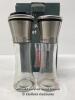 *SALT AND PEPPER GRINDERS WITH A STAINLESS STEEL STAND [2990]