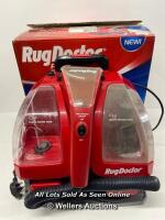 *RUG DOCTOR 1.9 LITRE, RED/BLACK PORTABLE SPOT CLEANER / POWERS UP, NOT FULLY TESTED FOR FUNCTIONALITY [2990]