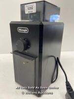 *DE'LONGHI KG79 PROFESSIONAL BURR GRINDER / POWERS UP, NOT FULLY TESTED FOR FUNCTIONALITY [2990]
