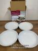 *CERTIFIED INTERNATIONAL EMBOSSED STONEWARE DINNER BOWLS SET / ONE BOWL CHIPPED / OTHERS IN GOOD CONDITON