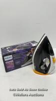 * PHILIPS GC4537/86 AZUR STEAM IRON, BLACK / NO POWER / SIGNS OF USE
