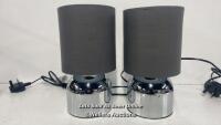 *2X JOHN LEWIS ANYDAY LUCY TOUCH TABLE LAMPS / MINIMAL SIGNS OF USE [3166]