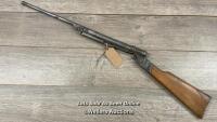 VINTAGE 22 CALIBRE AIR RIFLE MADE IN GERMANY UNKOWN MAKE. 88CM LONG