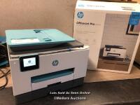 *HP OFFICEJET 9025 ALL IN ONE PRINTER / POWERS UP, MINIMAL SIGNS OF USE