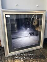 *SILVER PHOTO FRAME DEPICTING CHILD AND ELEPHANT, 88CM (H) X 88CM (W) [EX SHOWHOME FURNITURE: GENERALLY IN GOOD CONDITION WITH MINIMAL USE / STOCK LOCATION: CONTAINER]