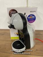 *DOLCE GUSTO BY KRUPS MINI ME COFFEE MACHINE / POWERS UP / SIGNS OF USE / OPEN BOX