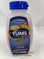*TUMS ANTACID CHEWABLE TABLETS, EXTRA STRENGTH FOR HEARTBURN RELIEF / STAFF REF: C