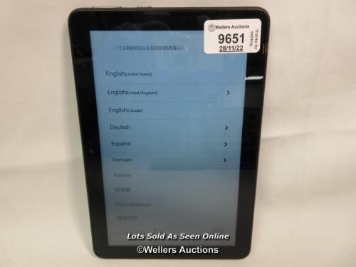 *AMAZON FIRE HD 8 / K72LL4 / POWERS UP & APPEARS FUNCTIONAL