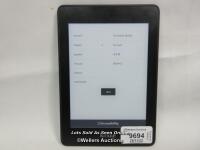 *AMAZON KINDLE PAPERWHITE / PQ94WIF / POWERS UP & APPEARS FUNCTIONAL