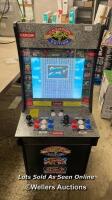 *ARCADE 1 UP ARCADE GAME MACHINE / CHAMPION STREET FIGHTER EDITION / POWERS UP, SIGNS OF USE