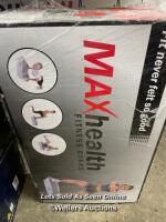 *MAXHEALTH MAX-RS-CST FITNESS BOARD / POWERS UP AND APPEARS FUNCTIONAL, WITH REMOTE