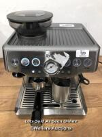 *SAGE BARISTA EXPRESS BES875BSS PUMP COFFEE MACHINE / POWERS UP, SIGNS OF USE
