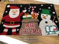 *CHRISTMAS MAT (60 X 90CM) / DAMAGED, WITH TAG