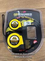 *ROUGHNECK EZ TAPE SET / MISSING 1X TAPE MEASURE, OTHERWISE NEW