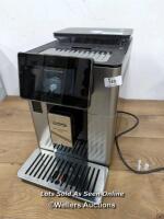 *DELONGHI PRIMADONA SOUL ECAM 610.55.SB BEAN TO CUP COFFEE MACHINE / POWERS UP / SIGNS OF USE