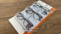 *FGX LADIES MIX +1.25 READING GLASSES / NEW & SEALED