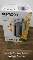 *KENWOOD 1.5L SOUPEASY BLENDER - CBL01.000BS / POWERS UP / MINIMAL SIGNS OF USE, NOT FULLY TESTED / WITH BOX, WITHOUT POWER CABLE