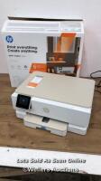 *HP ENVY INSPIRE 7220E ALL-IN-ONE HP+ WIRELESS PRINTER / POWERS UP, WITHOUT INK / MINIMAL SIGNS OF USE