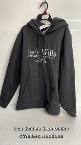 *NEW JACK WILL BLACK HOODED SWEATER- S