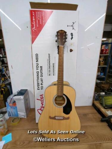 *FENDER FA-125 DREADNOUGHT ACOUSTIC GUITAR SET / MINIMAL SIGNS OF USE