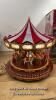 *DELUXE 17" CHRISTMAS CAROUSEL TABLE TOP ORNAMENT WITH LED LIGHTS & SOUNDS / NEW, OPENED BOX / WITH POWER, LIGHTS AND SOUND - 2