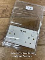 usb plug socket/single pack