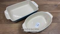 *CROCKPOT OVEN DISH SET / OVAL DISH SIGNS OF USE