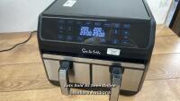 *SUR LA TABLE AIR FRYER WITH X2 3.8L DRAWERS / POWERS UP AND RUNS/MINIMAL SIGNS OF USE