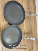 *JOE WICKS ANODIZED FRYING PANS / SIGNS OF USE