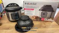 *INSTANT POT GOURMET CRISP 11-IN-1 7.6L PRESSURE COOKER & AIRFRYER / NO POWER/SIGNS OF USE