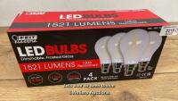 *FEIT A60 100W DIMMABLE BULBS / 4 PACK