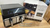 *SUR LA TABLE AIR FRYER WITH X2 3.8L DRAWERS / POWERS UP AND HAD RUNNING