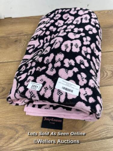 *JUICY COUTURE BEACH TOWEL - 40X70 / MINIMAL SIGNS OF USE