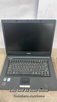 *TOSHIBA NMB-003 LAPTOP / NO POWER / WITHOUT CHARGER / ONE KEY MISSING / SEE IMAGES FOR SPEC DETAILS / SIGNS OF USE / STAFF REF: A