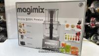 *MAGIMIX 5200 XL PREMIUM FOOD PROCESSOR / INCOMPLETE / DAMAGED / CONTENTS SHOWN IN IMAGE [LOCATION: A]