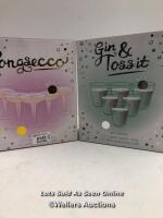X2 BOXES OF PLASTIC CUPS FOR PONGSECCO AND GIN & TOSS IT - BALLS NOT INC.