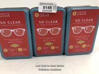 X3 SO CLEAR GLASSES CLEANING KITS