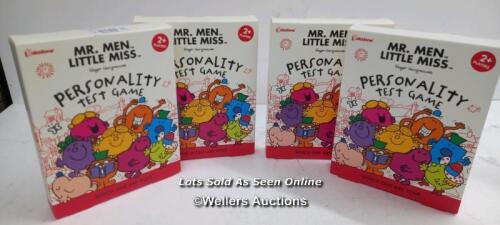 4X NEW MR MEN LITTLE MISS PERSONALITY TEST GAME