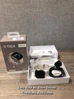*FITBIT SENSE SMART FITNESS TRACKER / NO POWER, REQUIRES CHARGE, UNTESTED