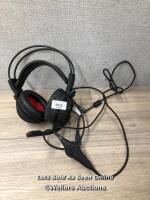 *MSI S37-2100911-SV1 GAMING HEADSET / POWERS UP AND APPEARS FUNCTIONAL, SIGNS OF USE