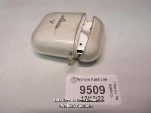 *APPLE AIRPODS / A1602 / SERIAL: H3VF85DBLX2Y INCL. CASE / BLUETOOTH CONNECTION TESTED