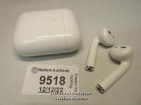 *APPLE AIRPODS / A1938 / SERIAL: H26CG35JJMMT / BLUETOOTH CONNECTION TESTED