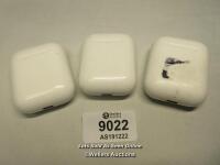 *X3 APPLE AIRPODS CHARGER CASES: A1602 ( ONLY CHARGER CASES ) / BLUETOOTH CONNECTION NOT TESTED