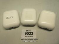 *X3 APPLE AIRPODS CHARGER CASES: A1602 ( ONLY CHARGER CASES ) / BLUETOOTH CONNECTION NOT TESTED