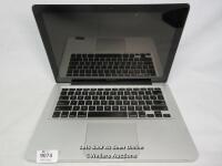 *APPLE MACBOOK A1278 / 500GB HDD / 8GB RAM / INTEL CORE I5 CPU @ 2.4GHZ / SERIAL: C17GFF50DV13 / PROFESSIONALLY WIPED AND RELOADED WITH CLEAN INSTALL OF OS X EL CAPITAN / POWERS UP & APPEARS FUNCTIONAL