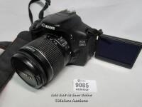 *CANON EOS600D DIGITAL CAMERA / DS126311 (243076181119) WITH CANON LENS EFS 18-55MM MACRO 0.25M/0.8FT (9546171099)