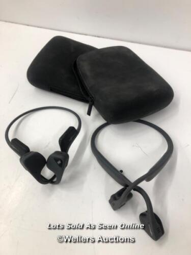 *3X AFTERSHOKZ BONE CONDUCTION HEADPHONES / BOTH SIGNS OF USE & UNTESTED