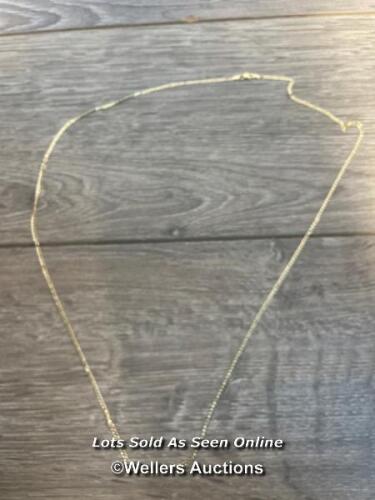 *18K SOLID GOLD CUBAN CHAIN NECKLACE / NEW