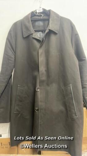 *X1 ASOS PRE-OWNED BLACK COAT - SIZE LARGE / STAFF REF: D